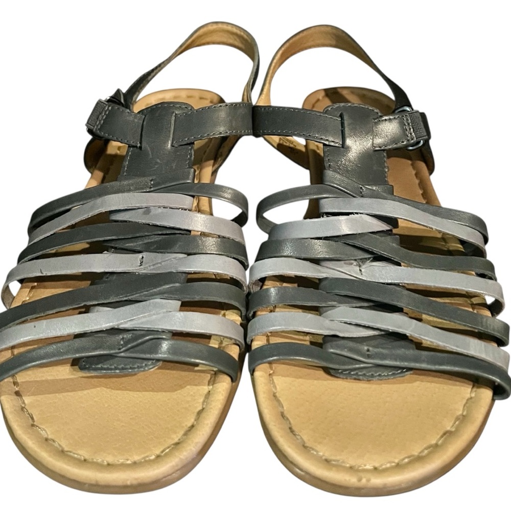 Naturalizer leather blue strappy sandals 7.5